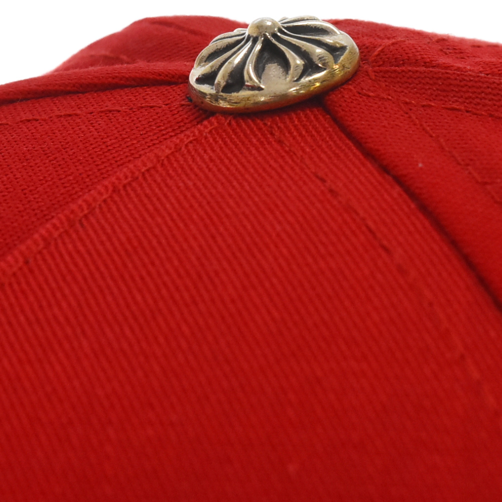 CHROME HEARTS(クロムハーツ) CH BASEBALL TRUCKER CAP CHロゴ刺繍 ベースボールキャップ 帽子 レッド/イエロー【9023L130091】
