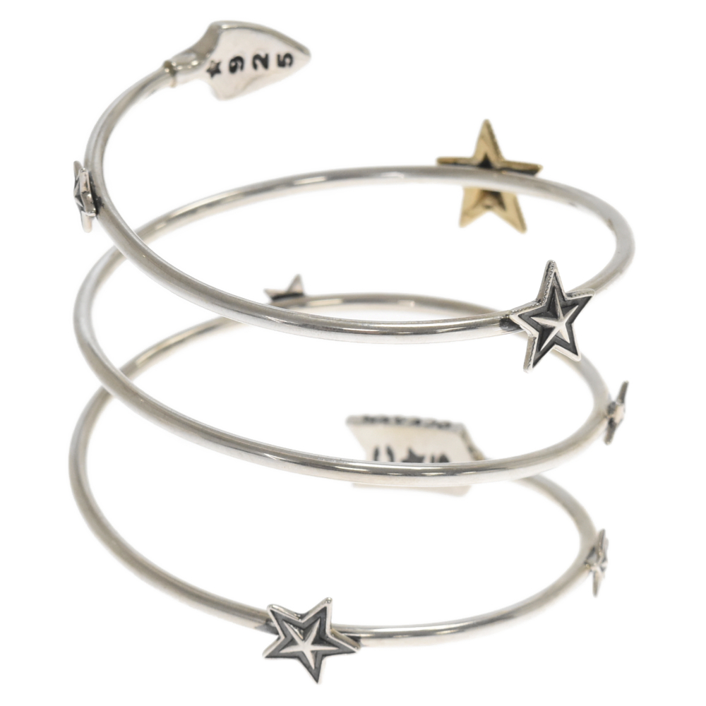 CODY SANDERSON(コディーサンダーソン) Shooting Stars Spiral Bracelet 18K Star シューティング スター スパイラル ブレスレット シルバー/ゴールド【9223K140003】
