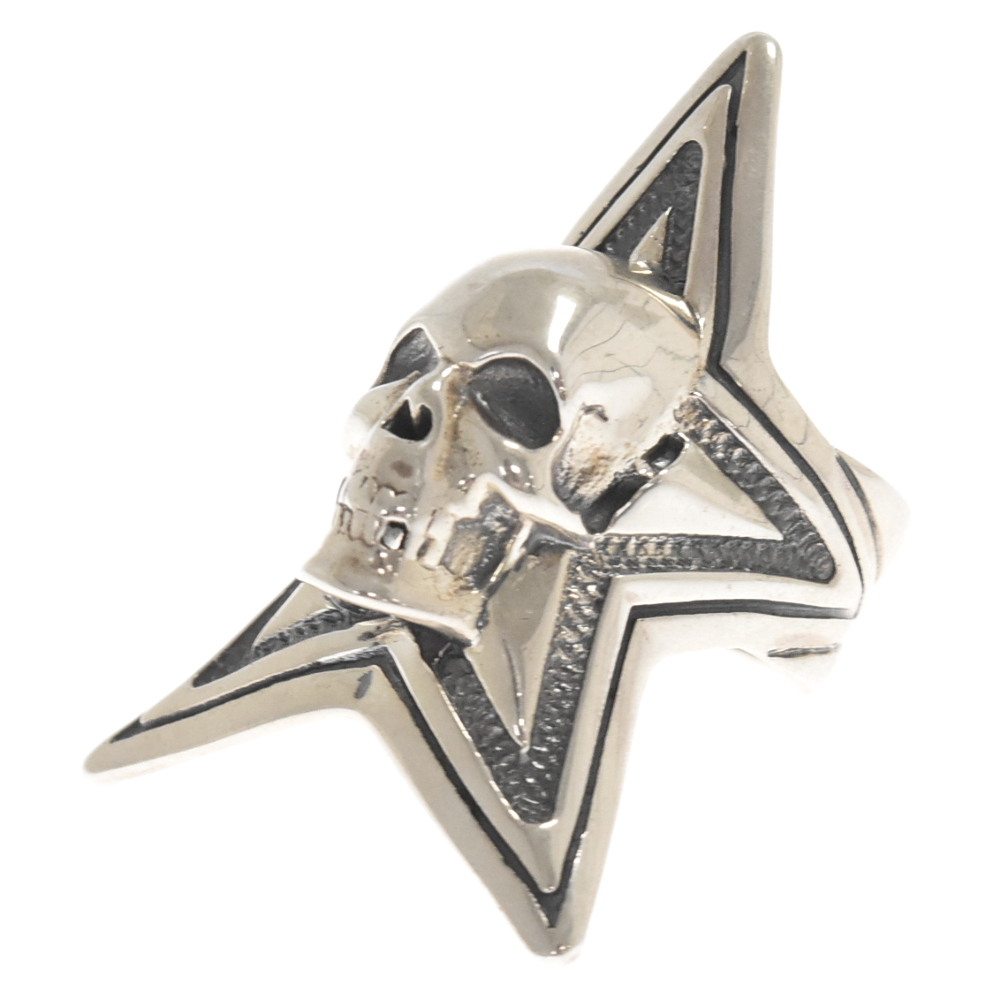 CODY SANDERSON(コディーサンダーソン) Large Skull Star ラージ スカル スター リング シルバー【9223K140165】